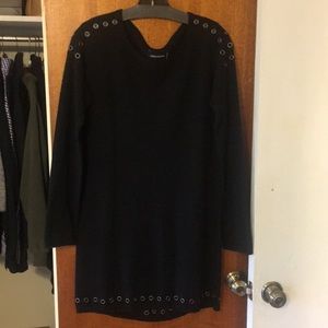 Zadig & Voltaire sweater dress with grommets